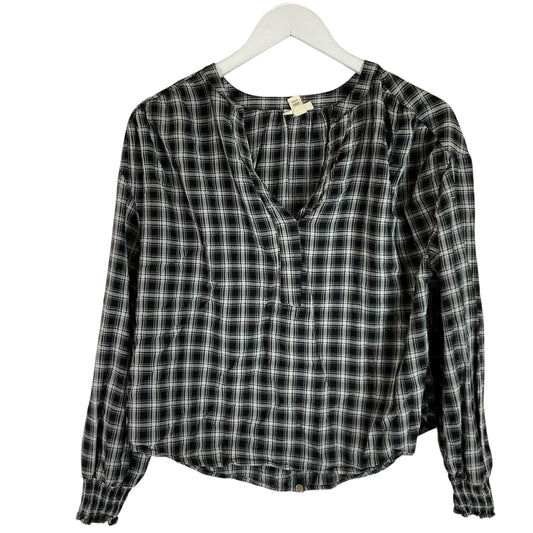 Top Long Sleeve By Ana In Black & White, Size: Xs