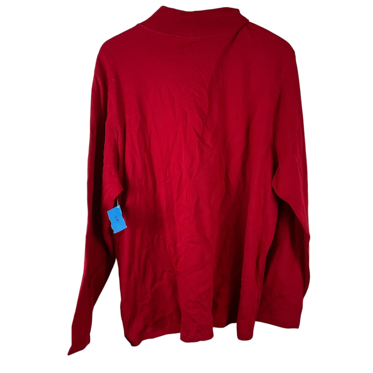 Top Long Sleeve Basic By St Johns Bay In Red, Size: 3x