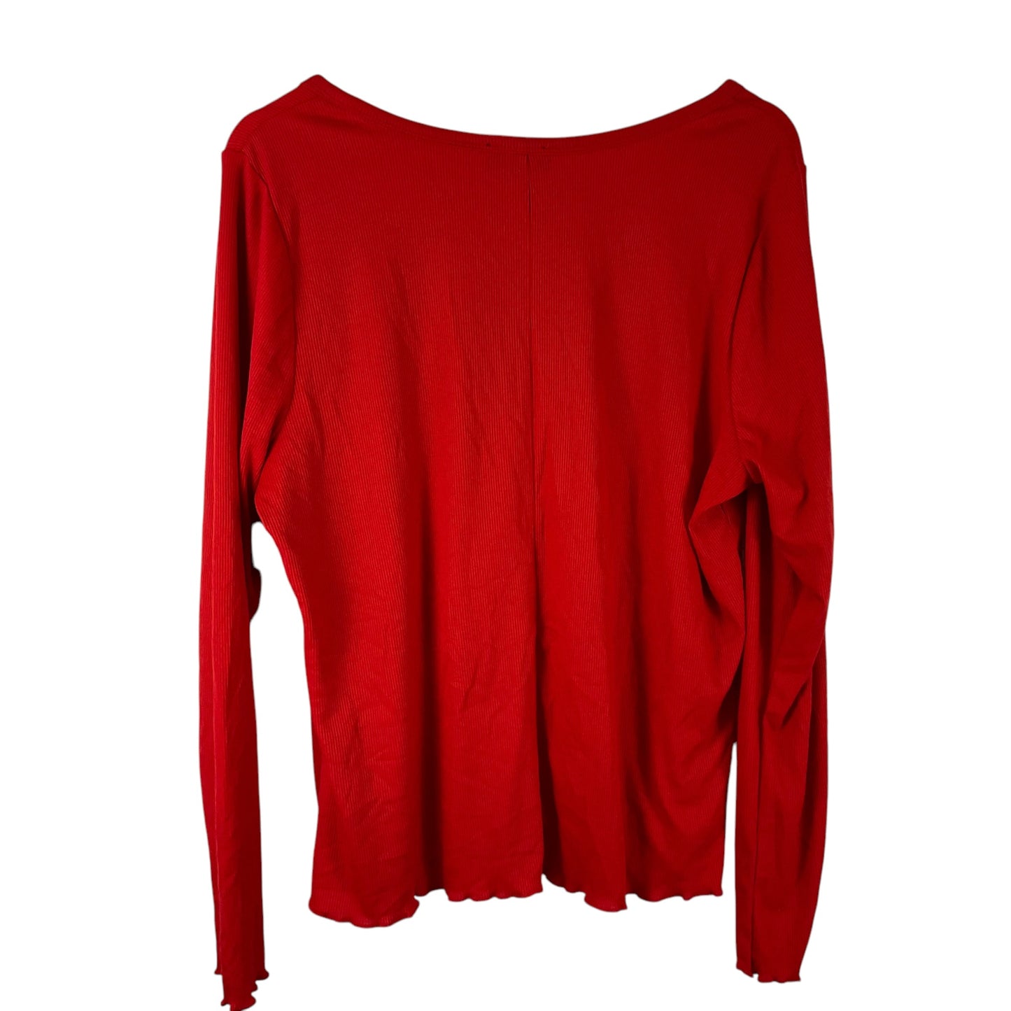 Top Long Sleeve By Lane Bryant In Red, Size: 2x