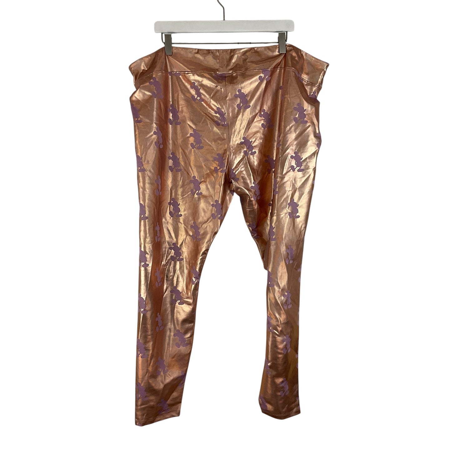 Pants Leggings By Disney Store In Gold & Purple, Size: 2x