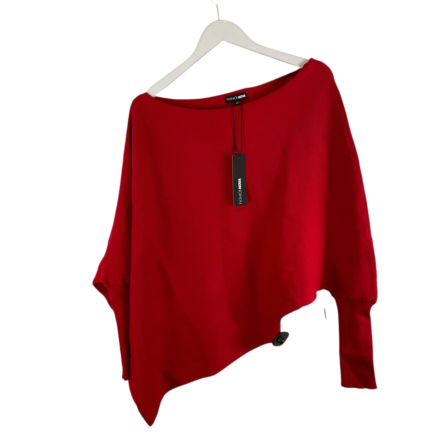 Sweater By Fashion Nova In Red, Size: 1x