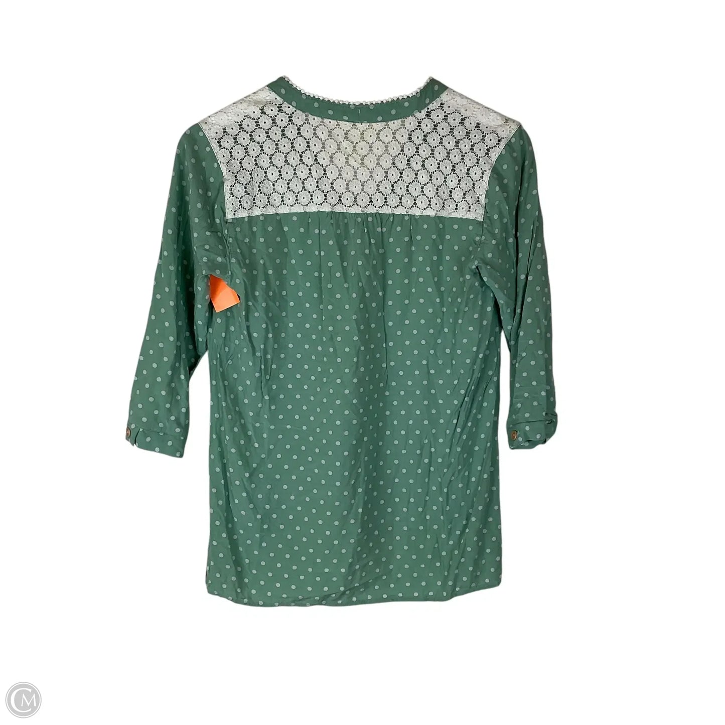 Top Long Sleeve By Matilda Jane In Green, Size: S