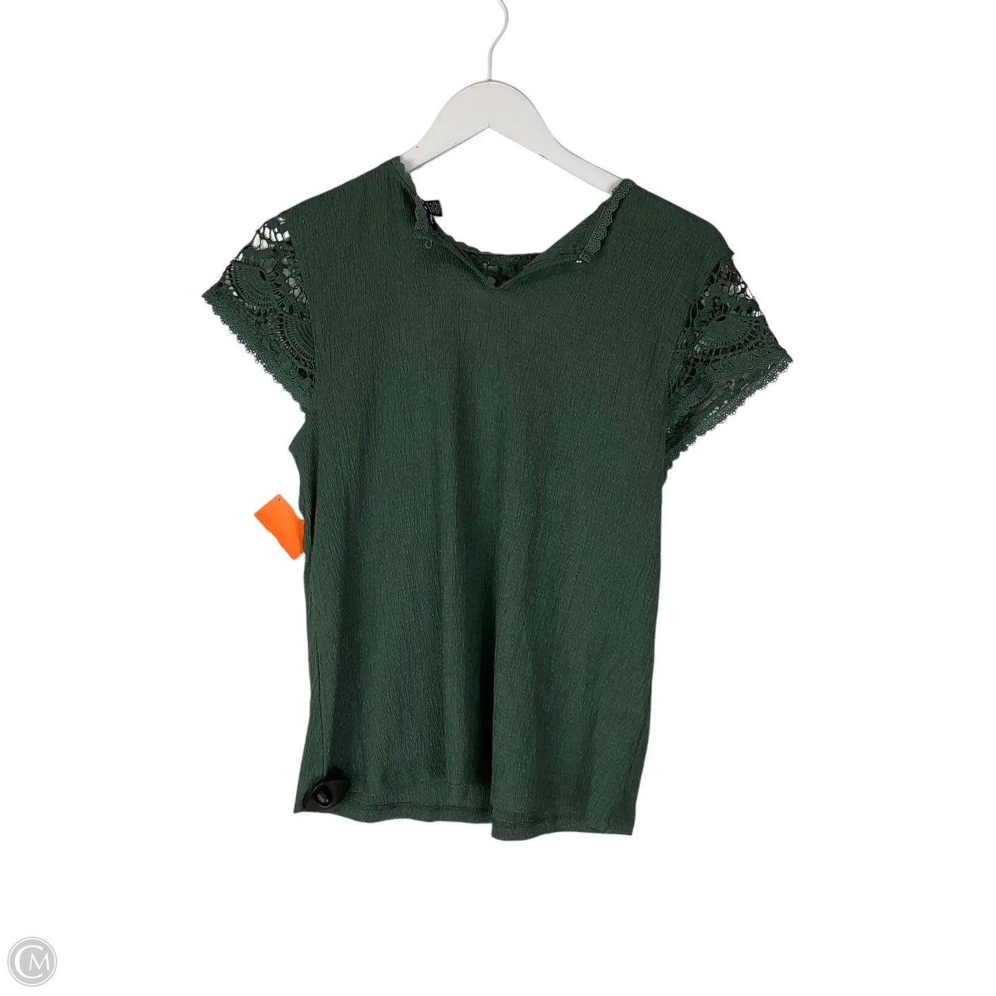 Top Short Sleeve By Cable And Gauge In Green, Size: M