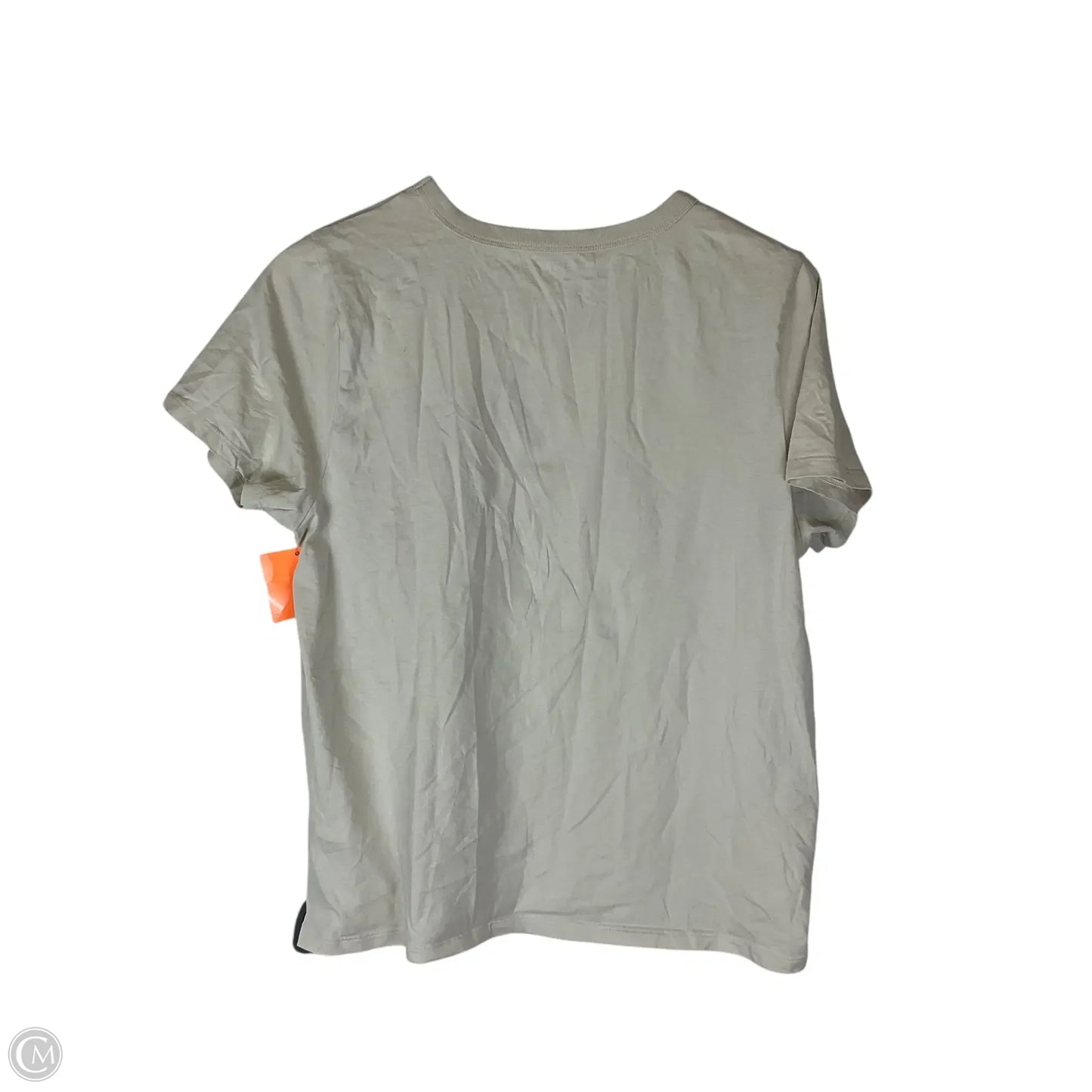 Top Short Sleeve Basic By Old Navy In Beige, Size: L