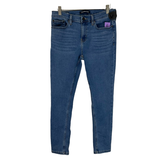 Blue Denim Jeans Straight Calvin Klein, Size 8