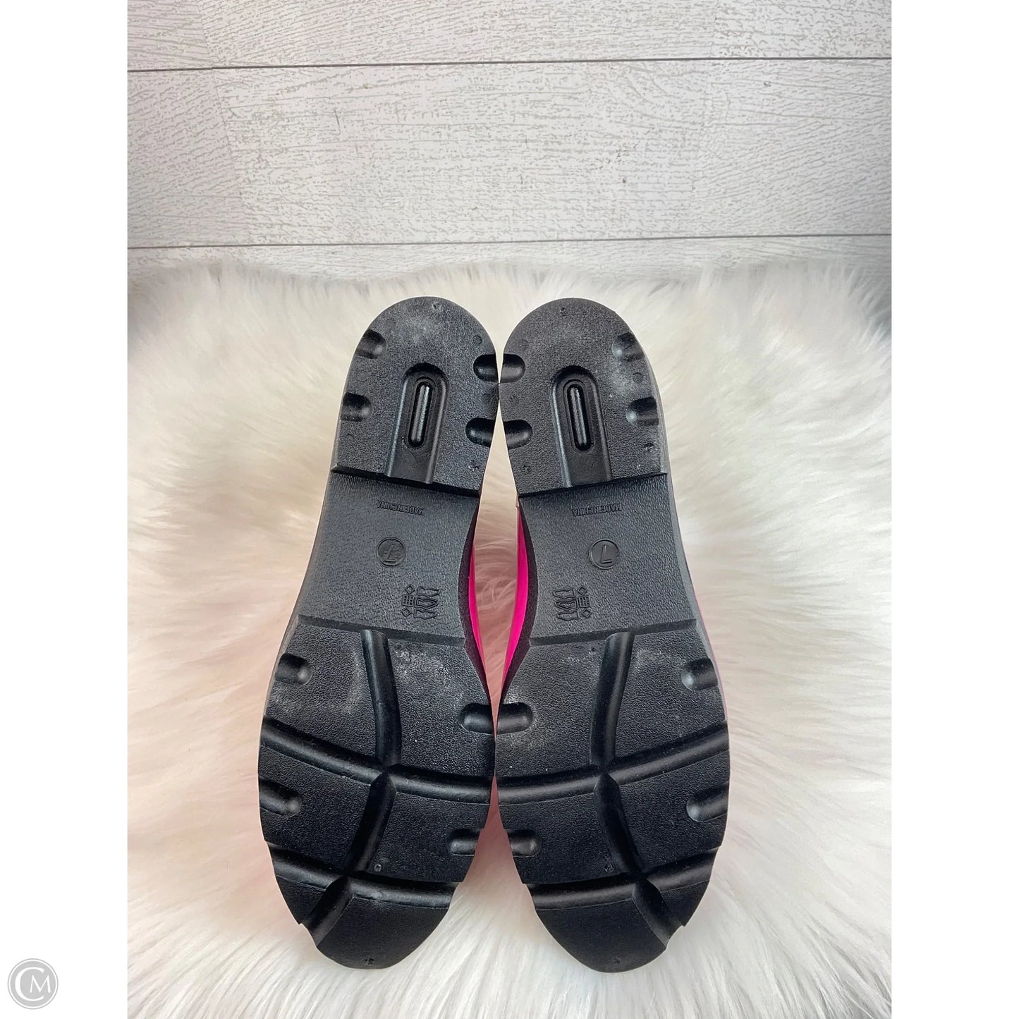 Boots Ankle Flats By Seven 7 In Pink, Size: 7