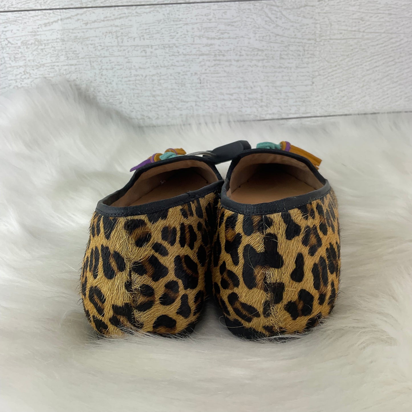 Animal Print Shoes Flats Hush Puppies, Size 5.5