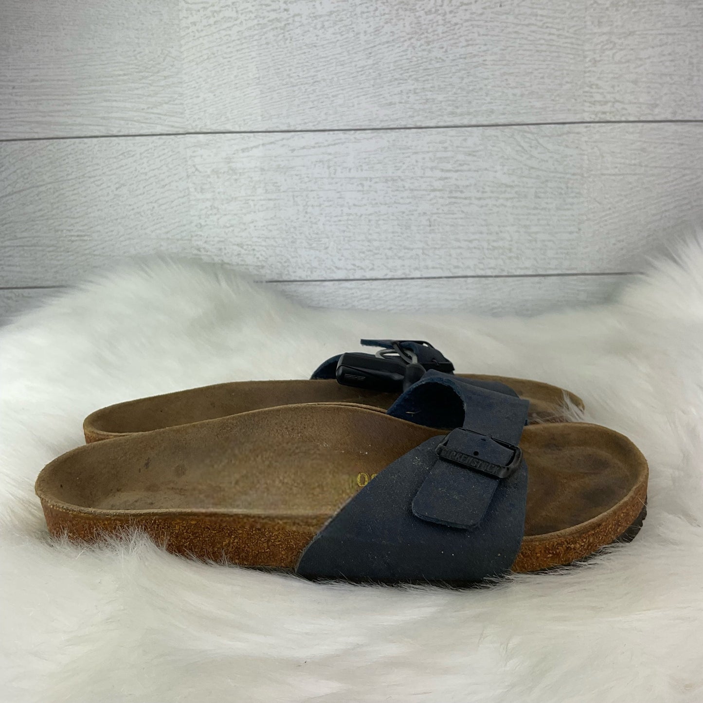 Brown Sandals Designer Birkenstock, Size 6