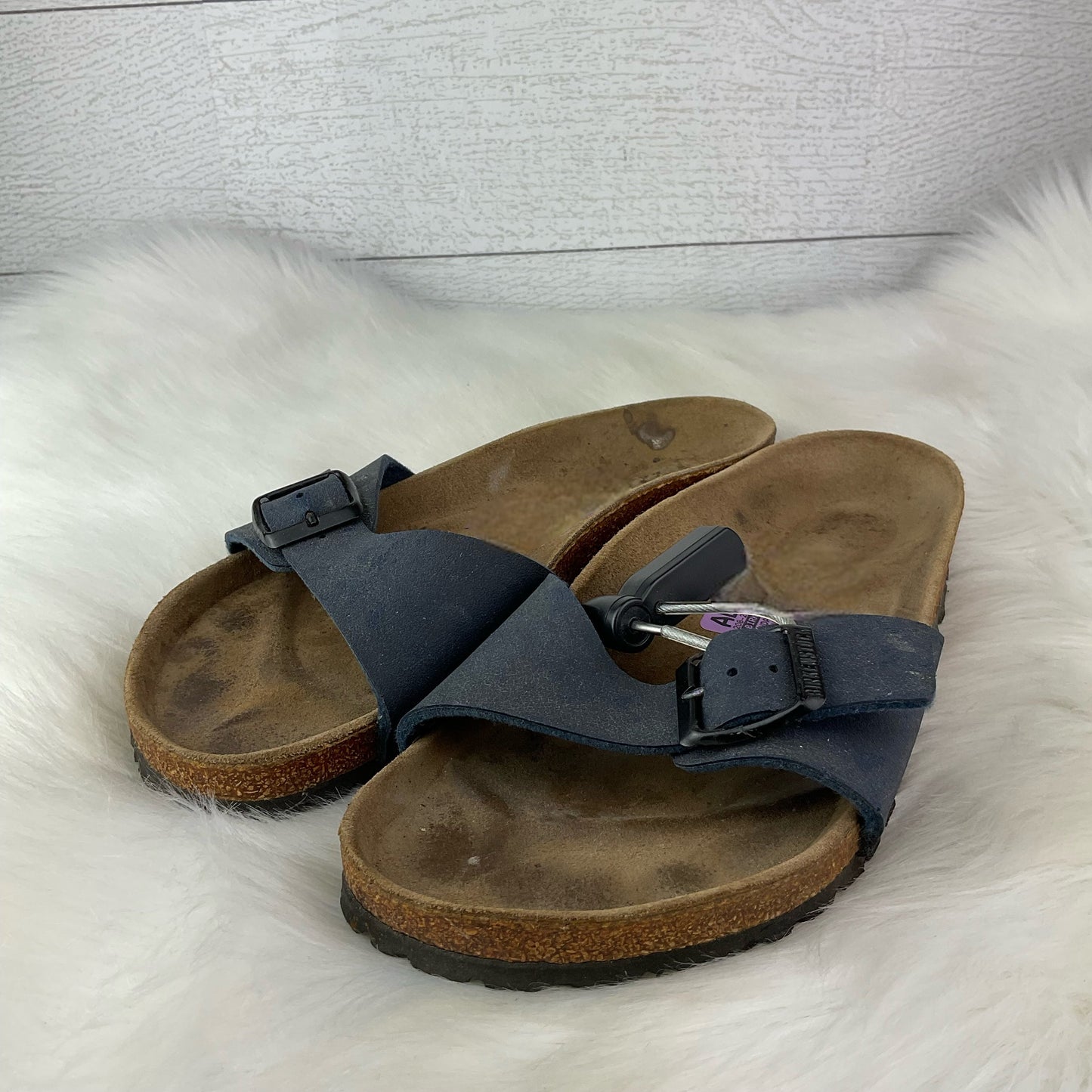 Brown Sandals Designer Birkenstock, Size 6