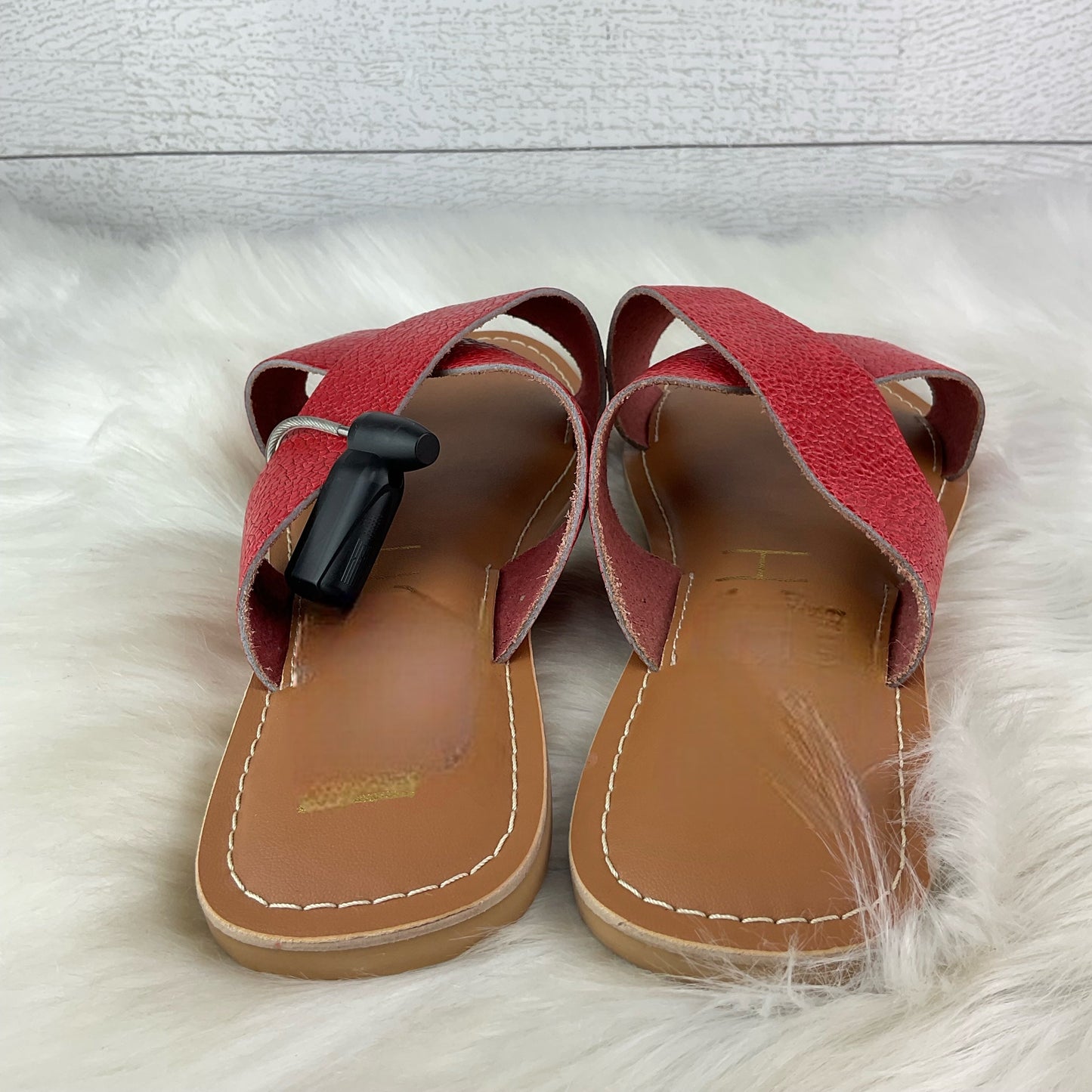 Red Sandals Flats Clothes Mentor, Size 8