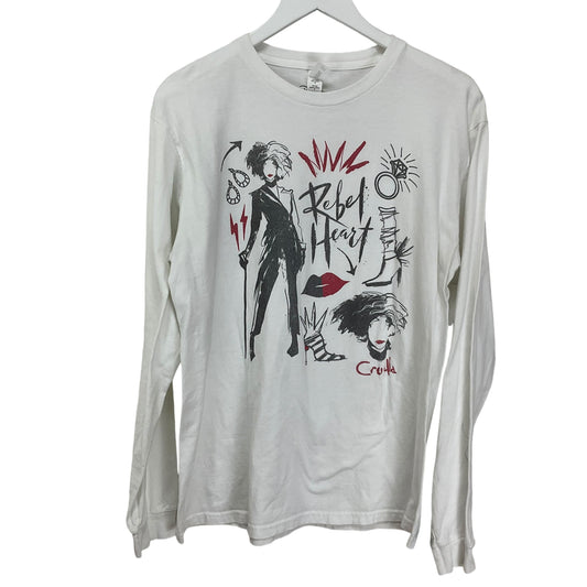 Top Long Sleeve By Disney Store In White, Size: M