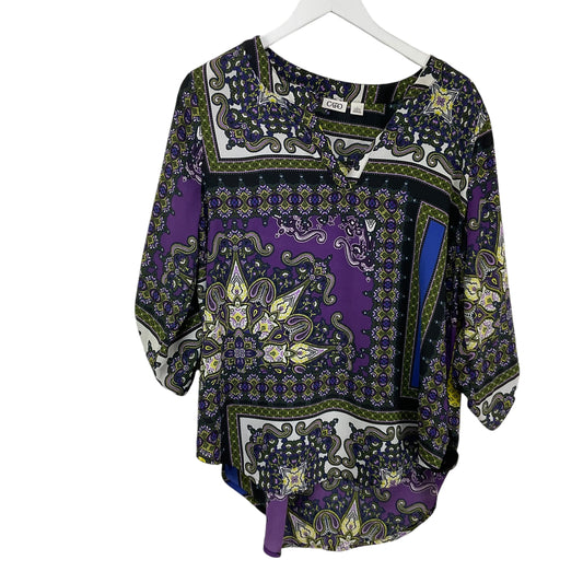 Top Long Sleeve By Cato In Purple, Size: L