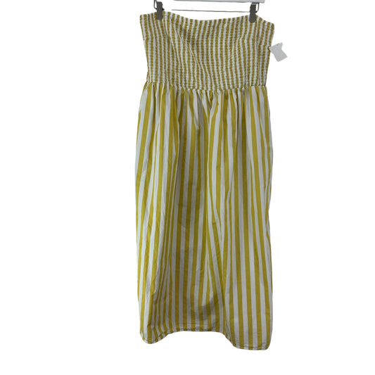 Dress Casual Maxi By A New Day In Yellow, Size: L