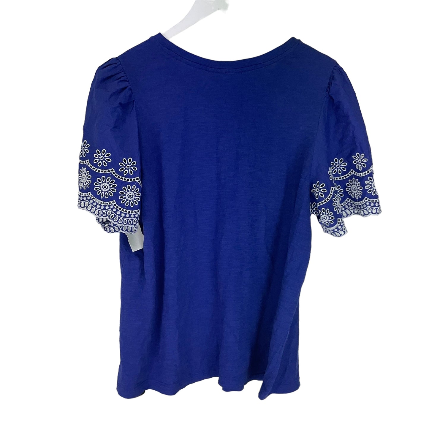 Top Short Sleeve By Lane Bryant In Blue, Size: L