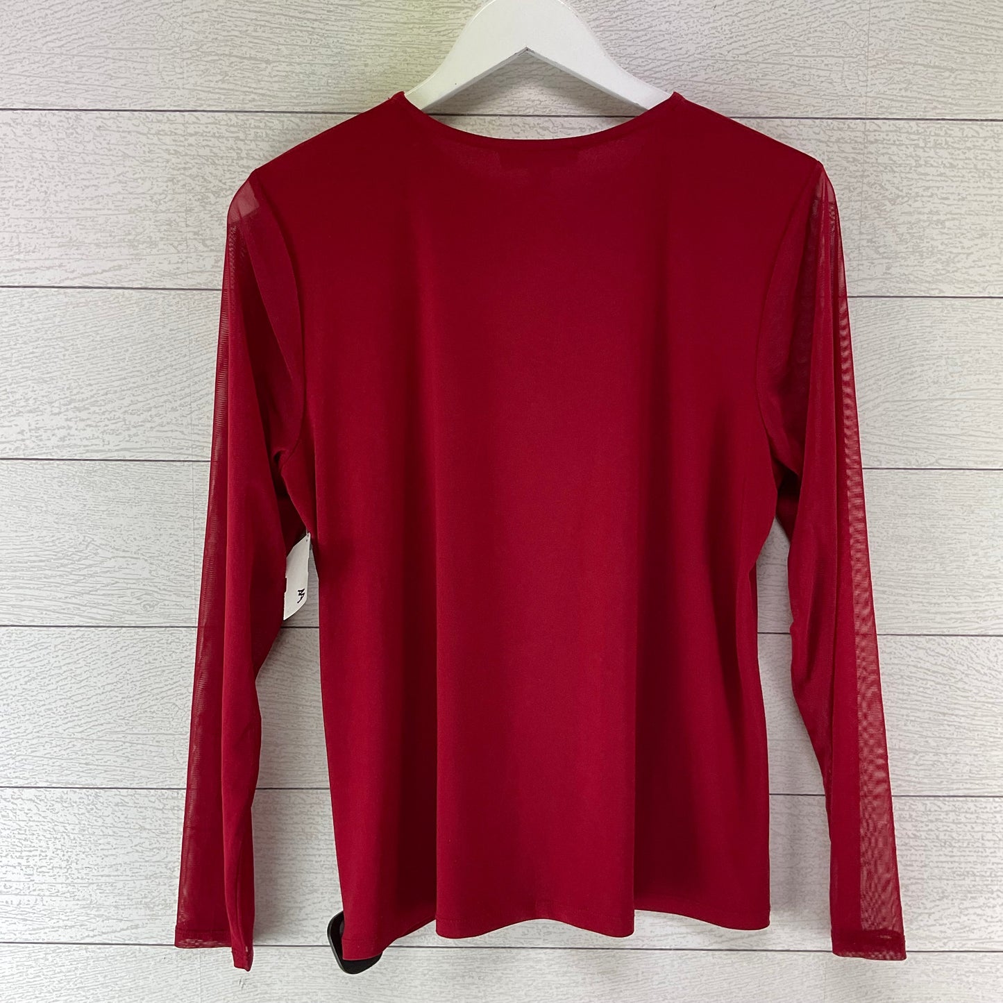 Top Long Sleeve By Nine West In Red, Size: L