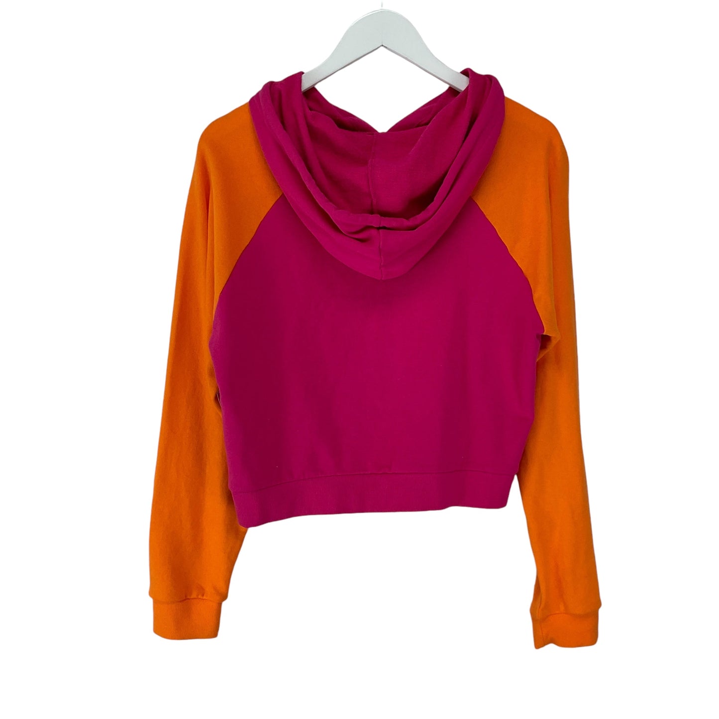 Sweatshirt Hoodie By Guess In Orange & Pink, Size: M