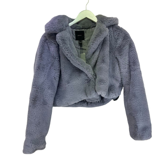 Jacket Faux Fur & Sherpa By Forever 21 In Purple, Size: S