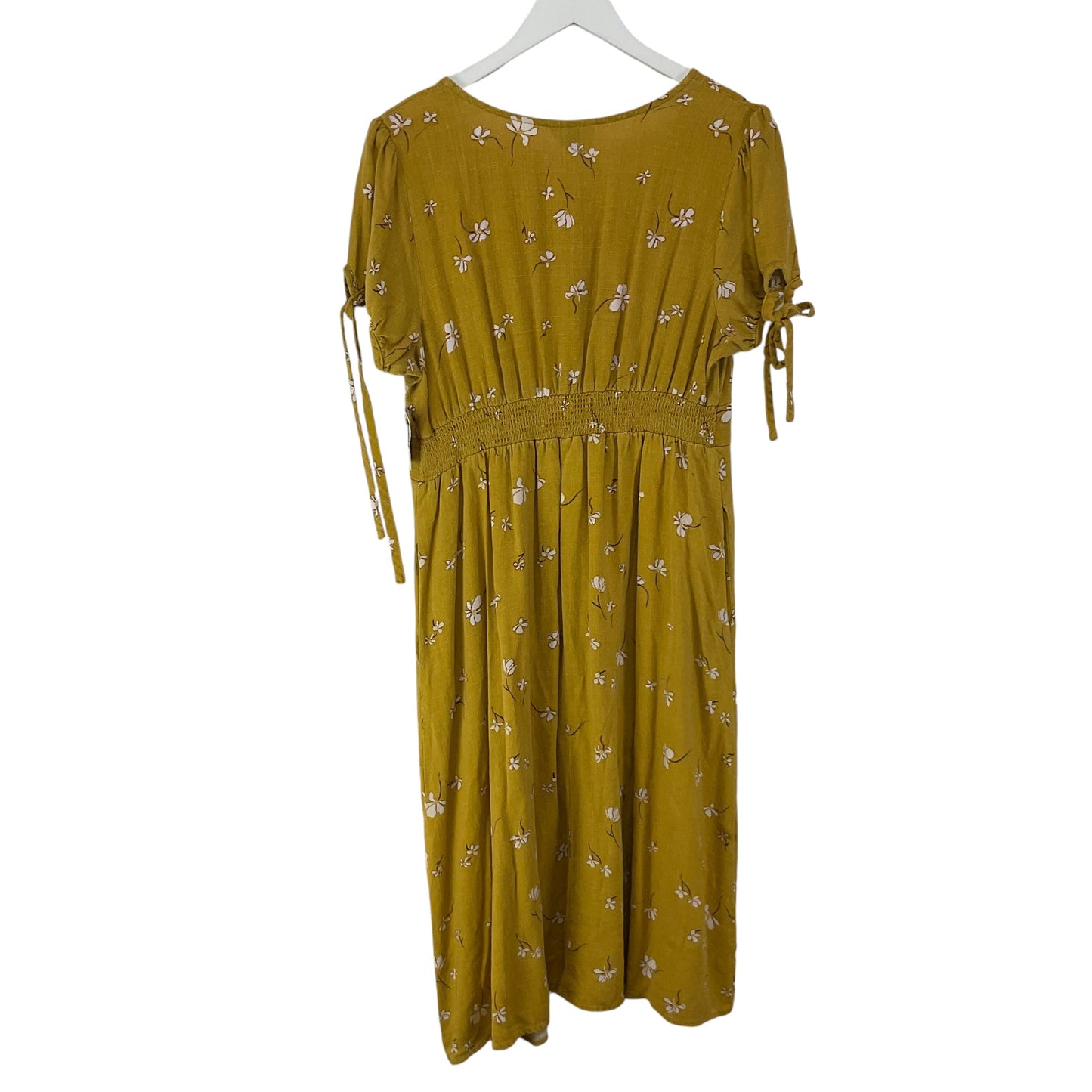 Dress Casual Midi By Universal Thread In Yellow, Size: L