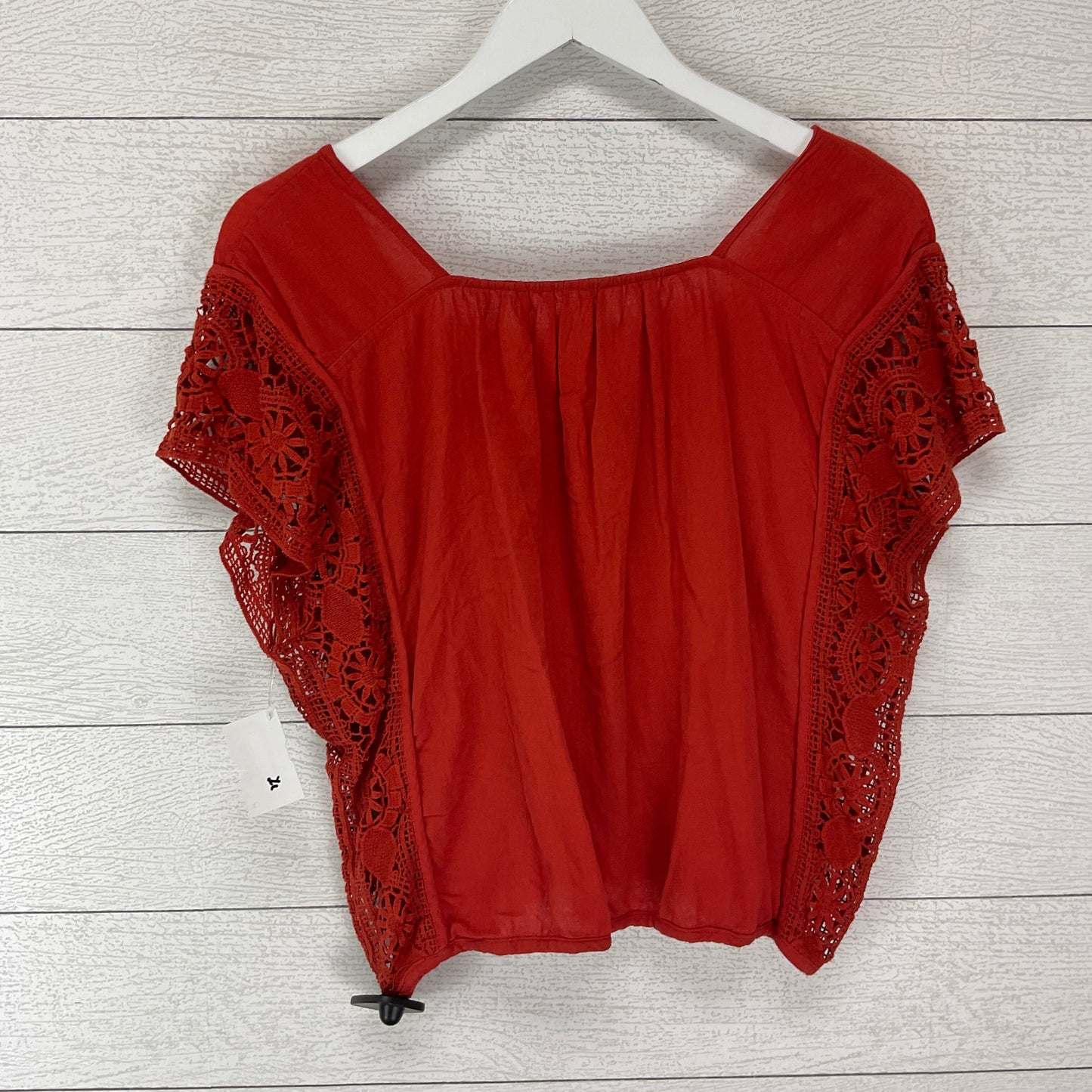 Top Short Sleeve By Free People In Red, Size: M