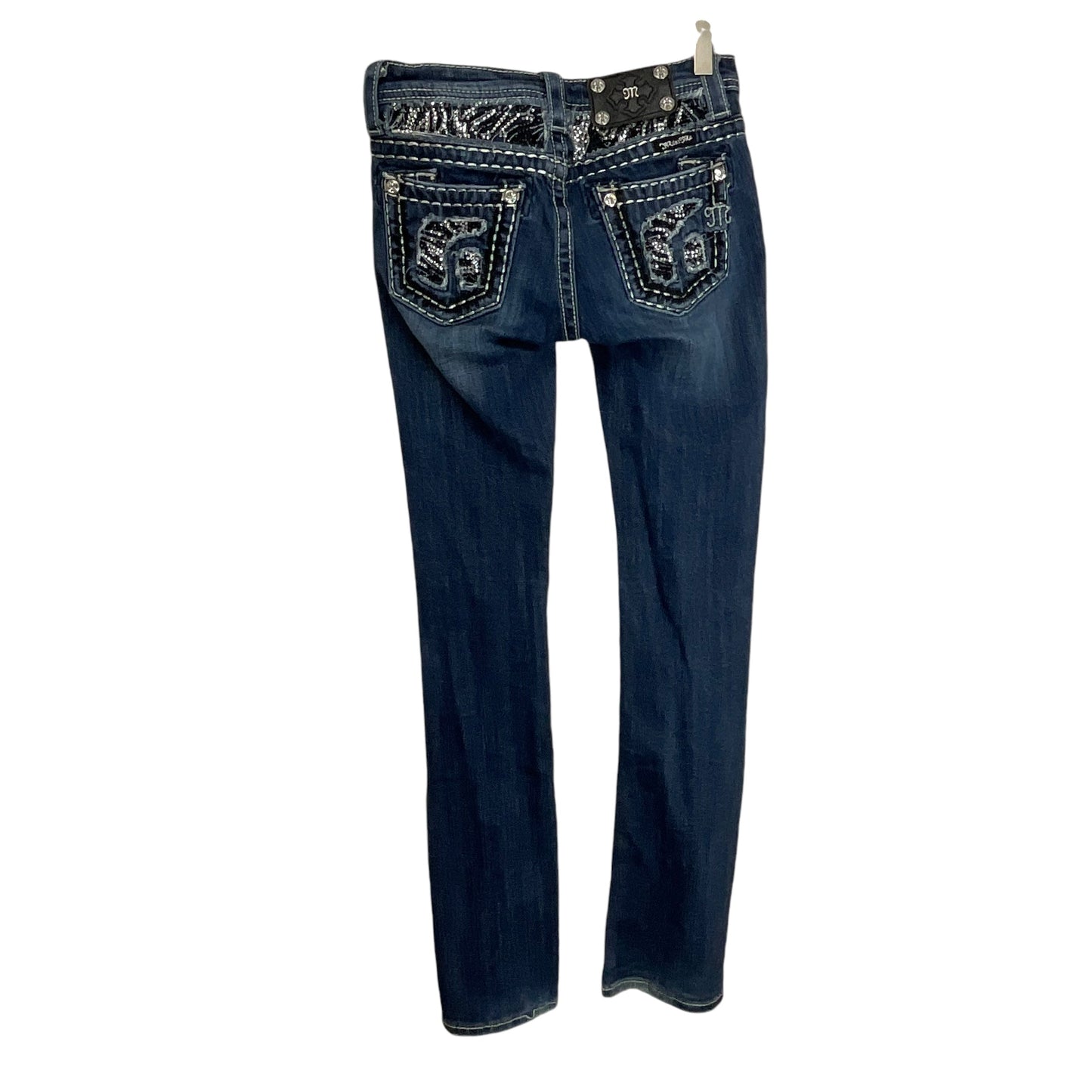 Jeans Boot Cut By Miss Me In Blue Denim, Size: 14