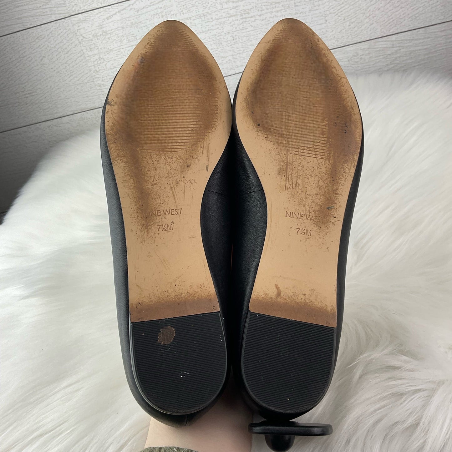 Shoes Flats By Nine West In Black, Size: 7.5