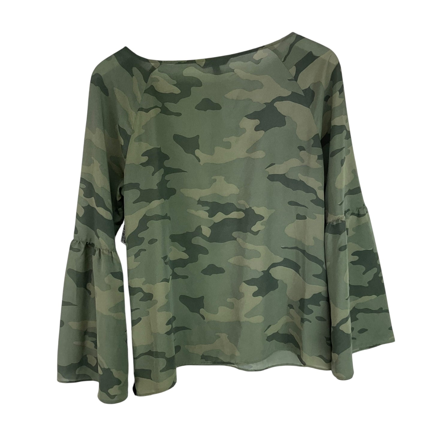 Top Long Sleeve By Banana Republic In Camouflage Print, Size: S