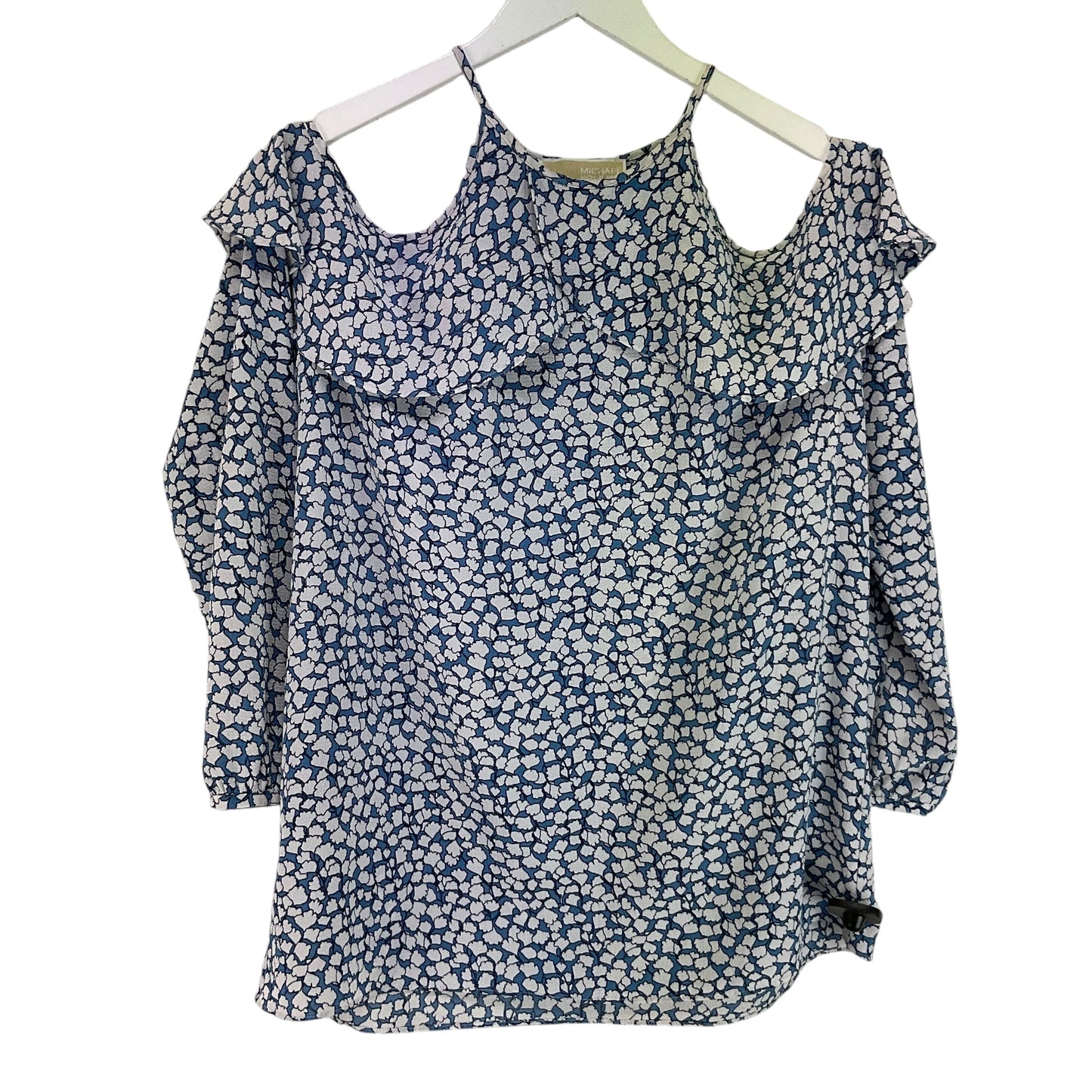 Top Long Sleeve By Michael By Michael Kors In Blue, Size: L