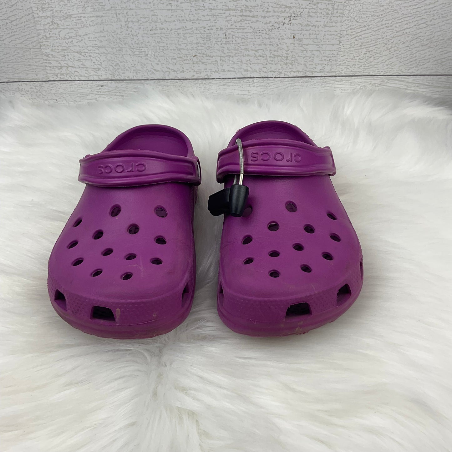 Sandals Sport By Crocs In Purple, Size: 7