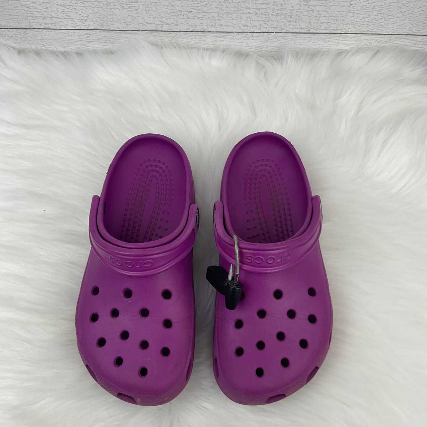 Sandals Sport By Crocs In Purple, Size: 7