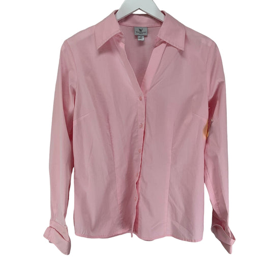 Top Long Sleeve By Worthington In Pink, Size: 10