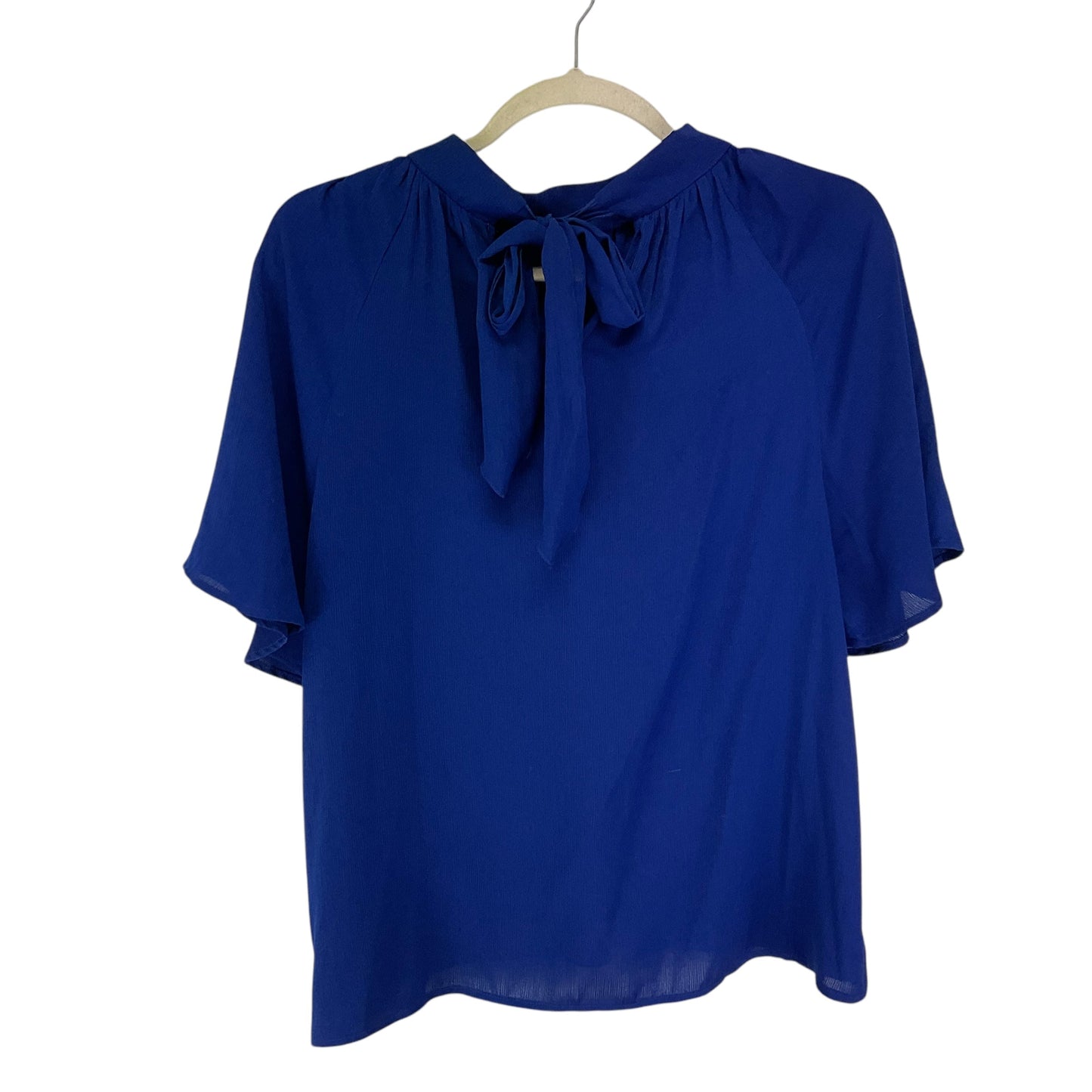 Top Short Sleeve By Chicsoul In Blue, Size: 1x