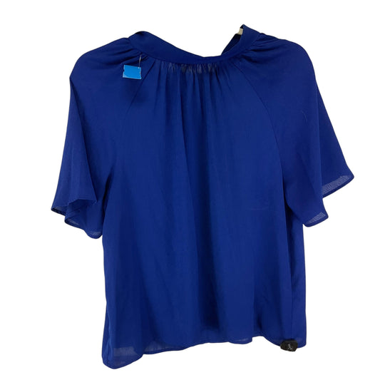 Top Short Sleeve By Chicsoul In Blue, Size: 1x