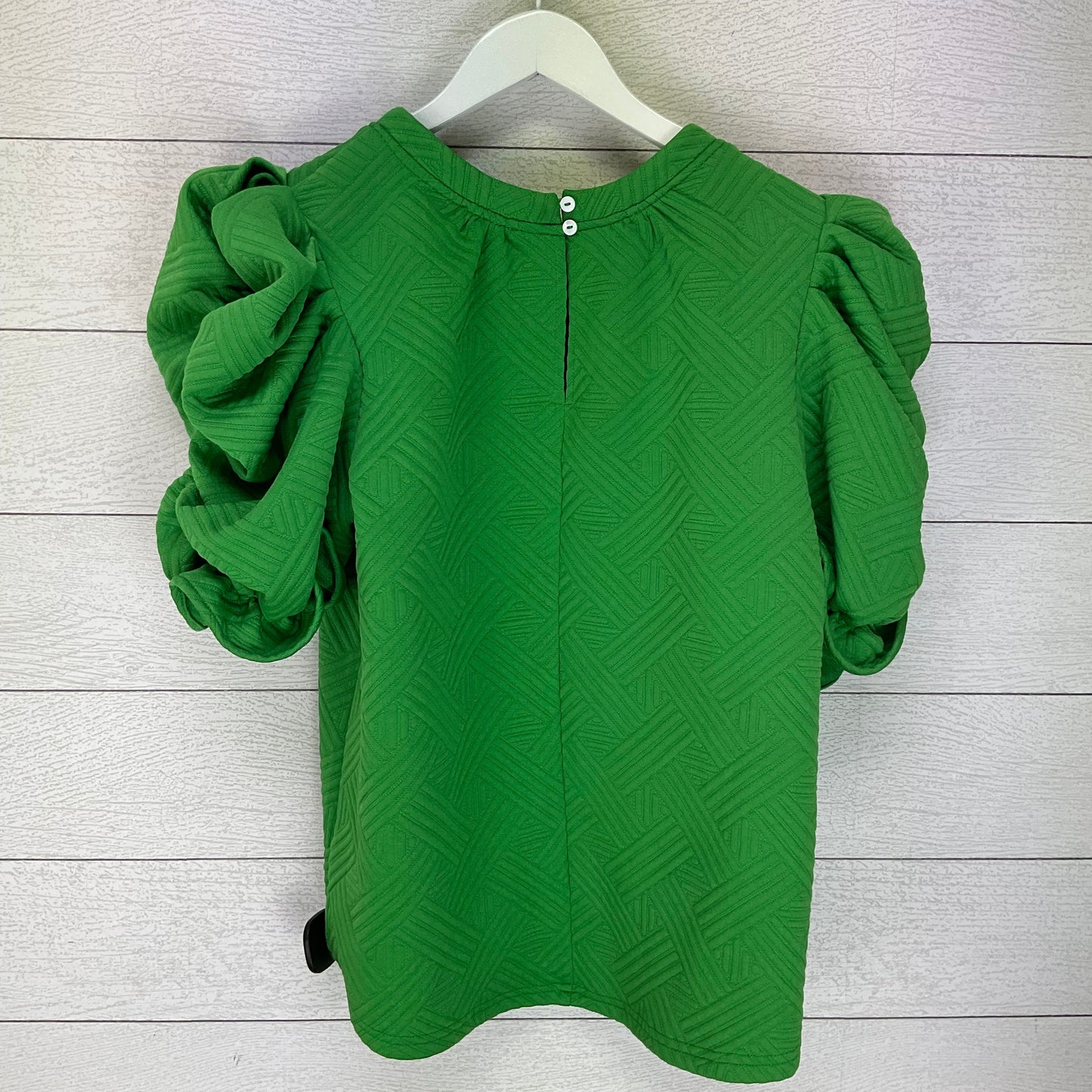 Green Top Short Sleeve Cmc, Size M