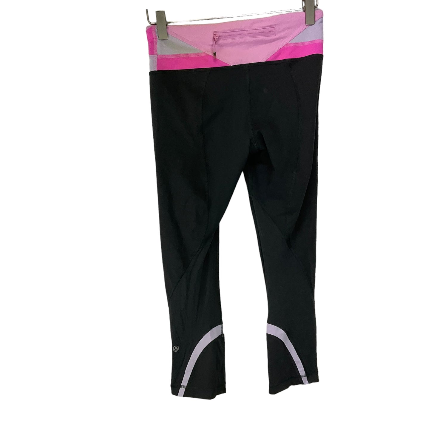 Black & Pink Athletic Leggings Lululemon, Size 4