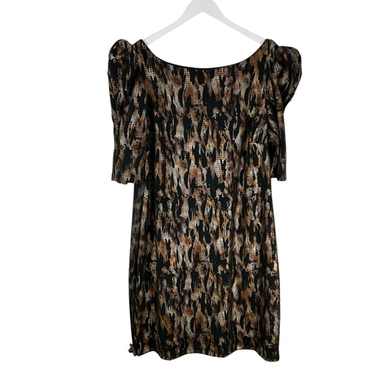 Dress Casual Midi By Ashley Stewart In Animal Print, Size: Xl