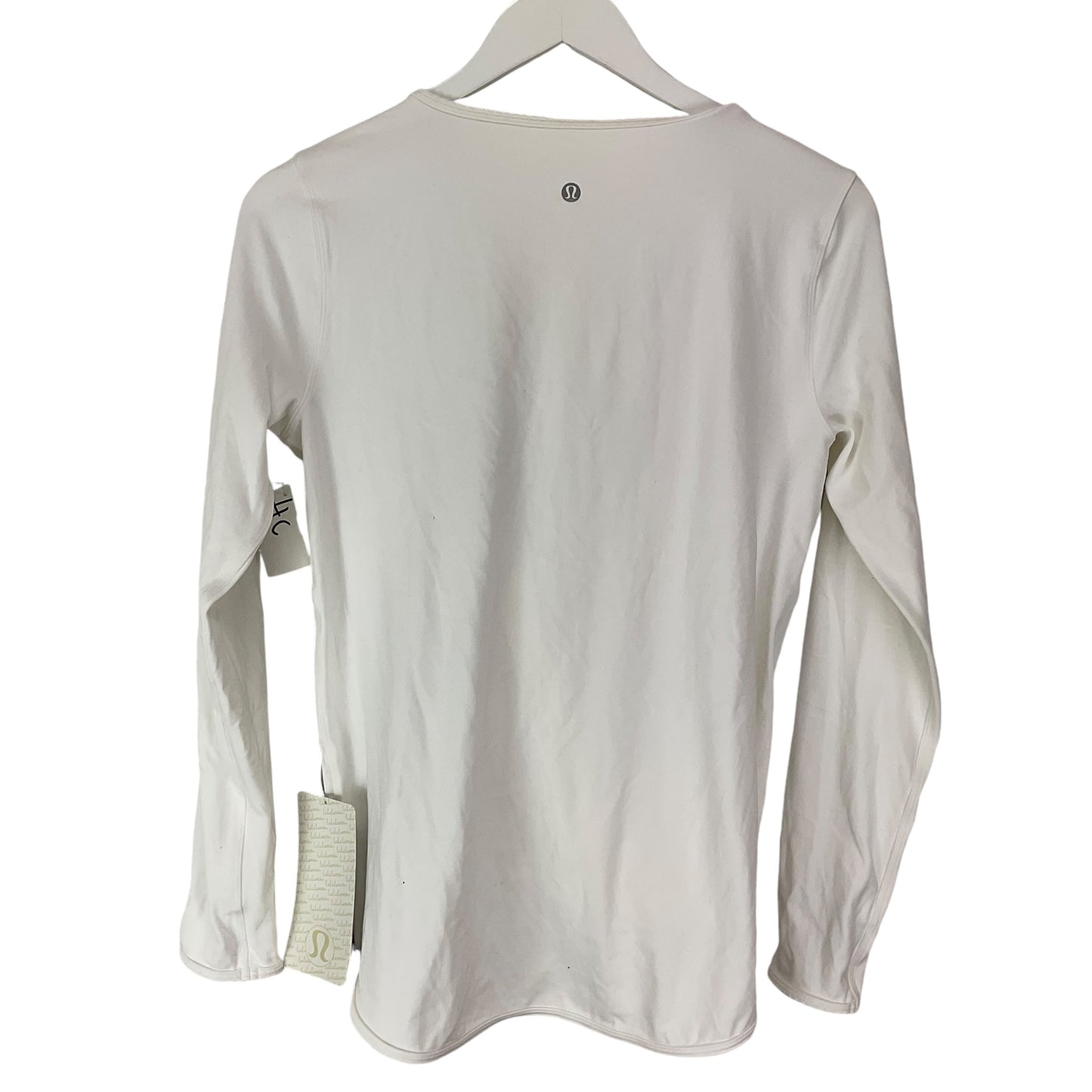 Top Long Sleeve By Lululemon In White, Size: 6