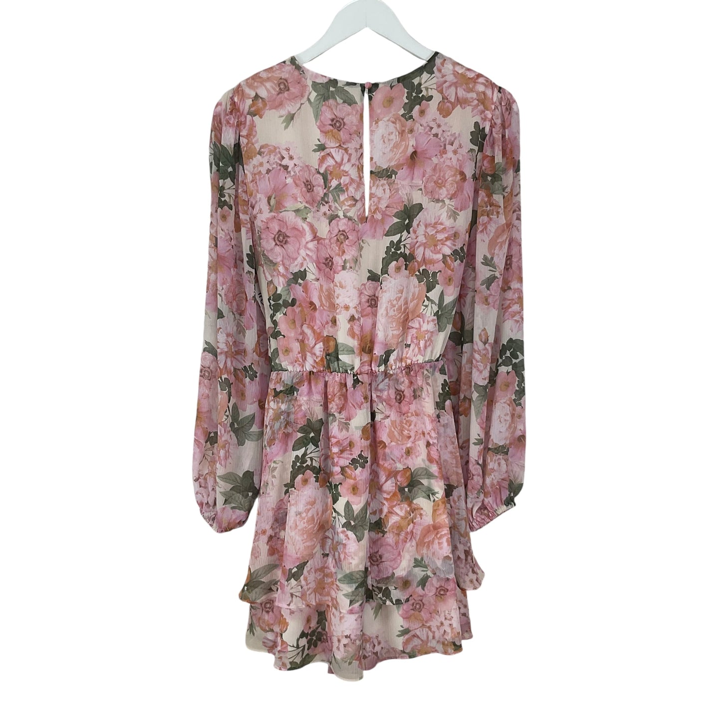 Romper By Express In Floral Print, Size: L