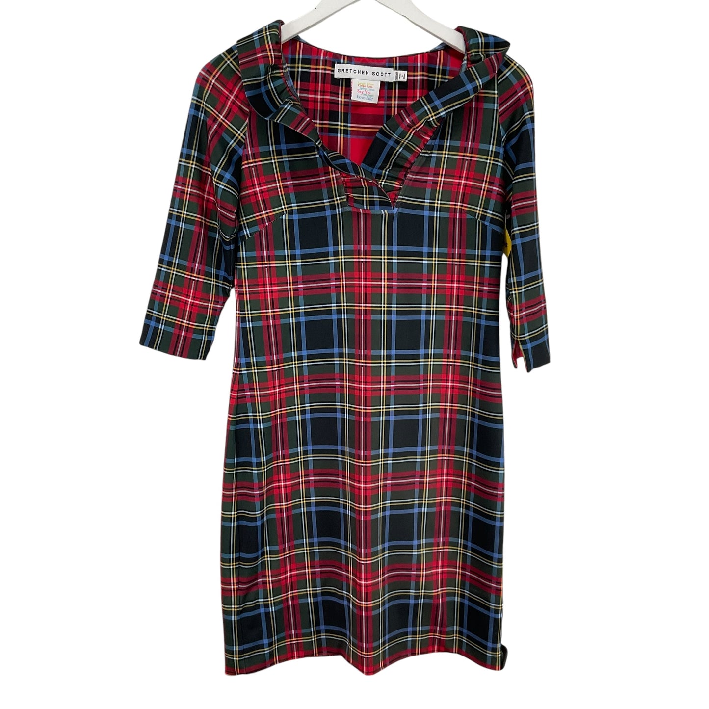 Dress Casual Short By Gretchen Scott In Plaid Pattern, Size: S