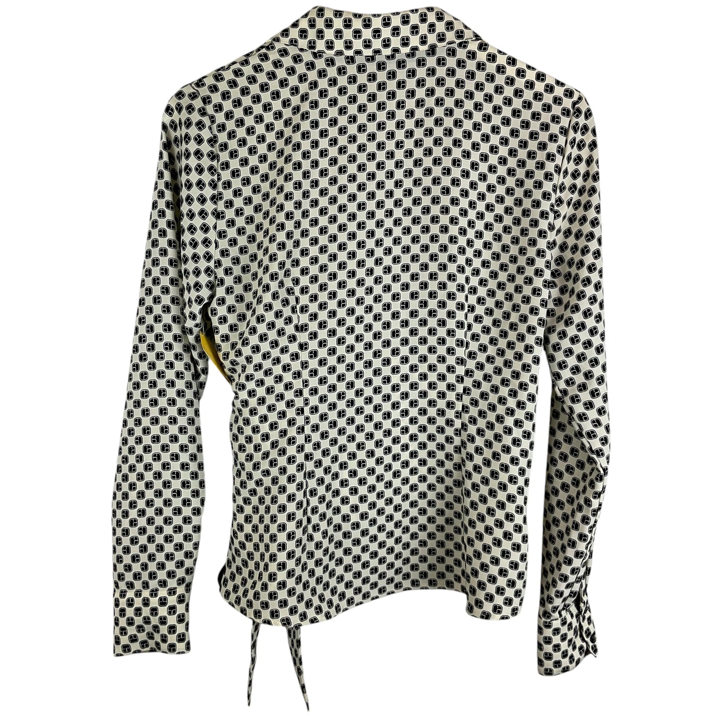 Top Long Sleeve By Rachel Zoe In Black & Cream, Size: M