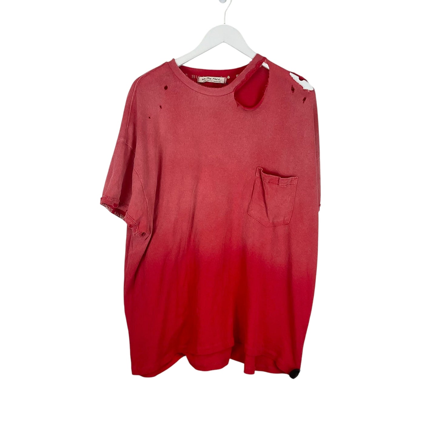 Top Short Sleeve By We The Free In Red, Size: L