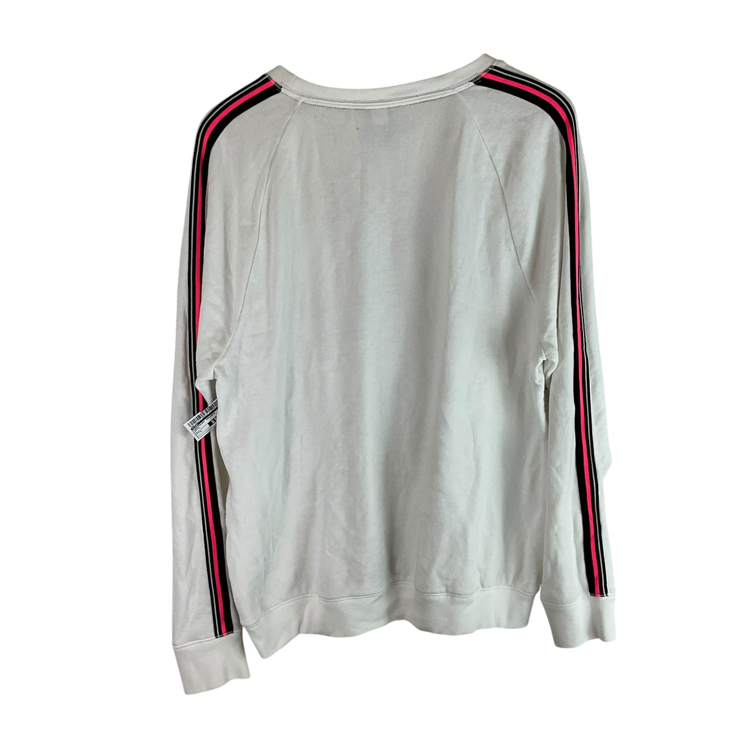 Sweatshirt Crewneck By Pink In White, Size: L