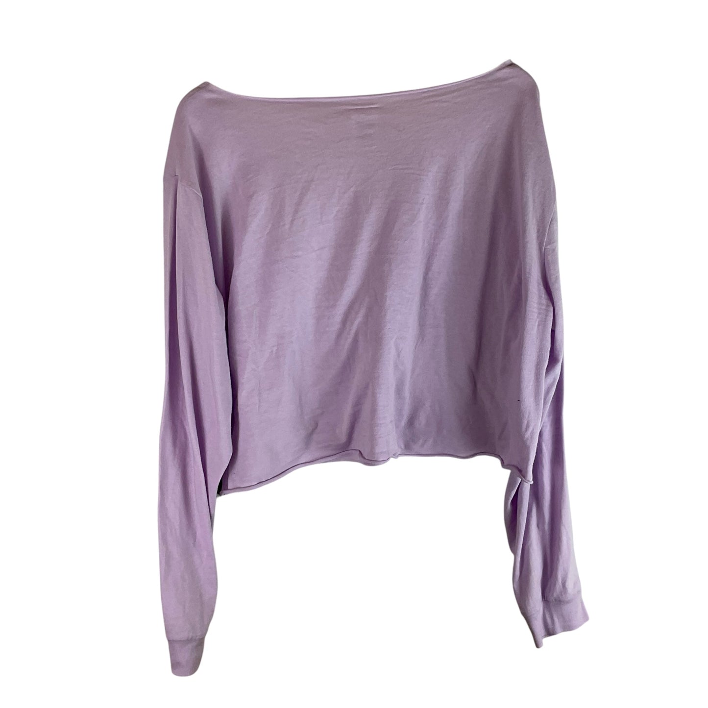 Athletic Top Long Sleeve Crewneck By Pink In Purple, Size: L