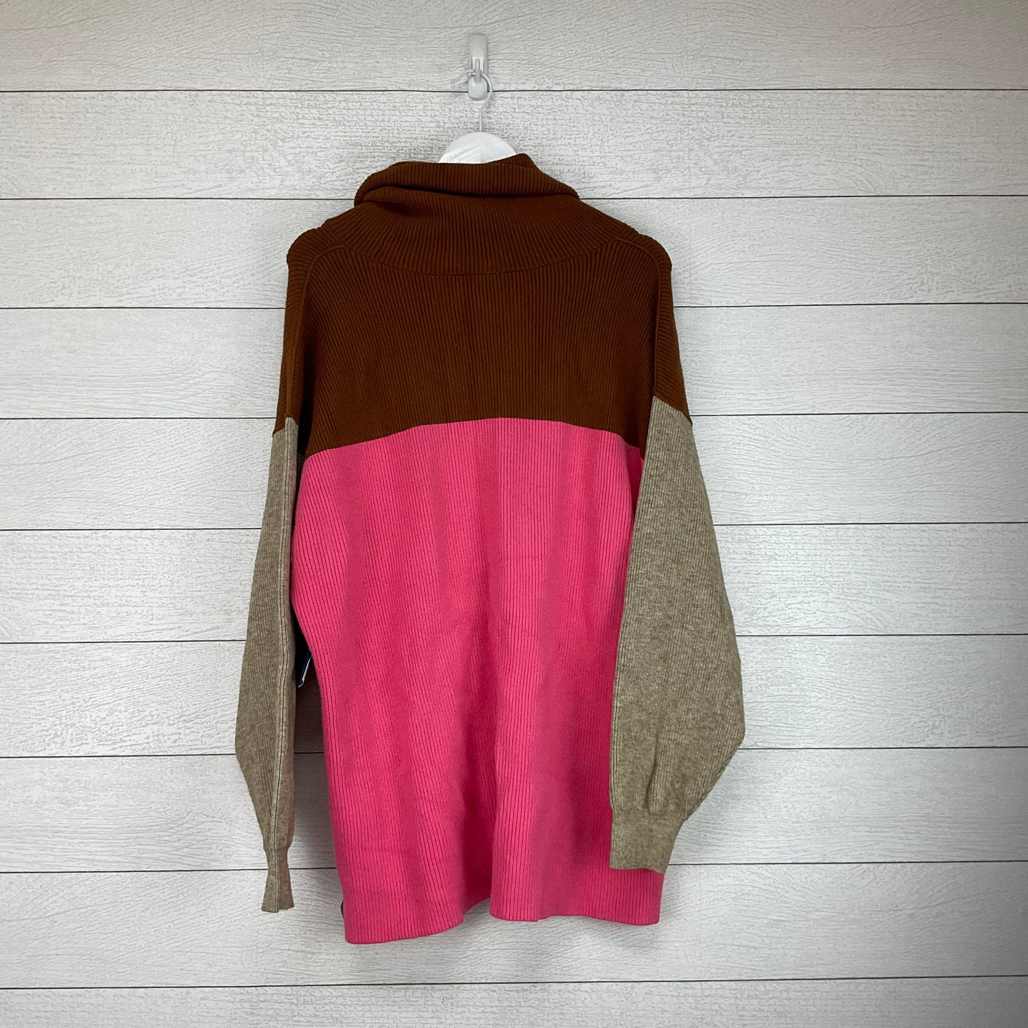 Sweater By Free People In Pink & Tan, Size: L