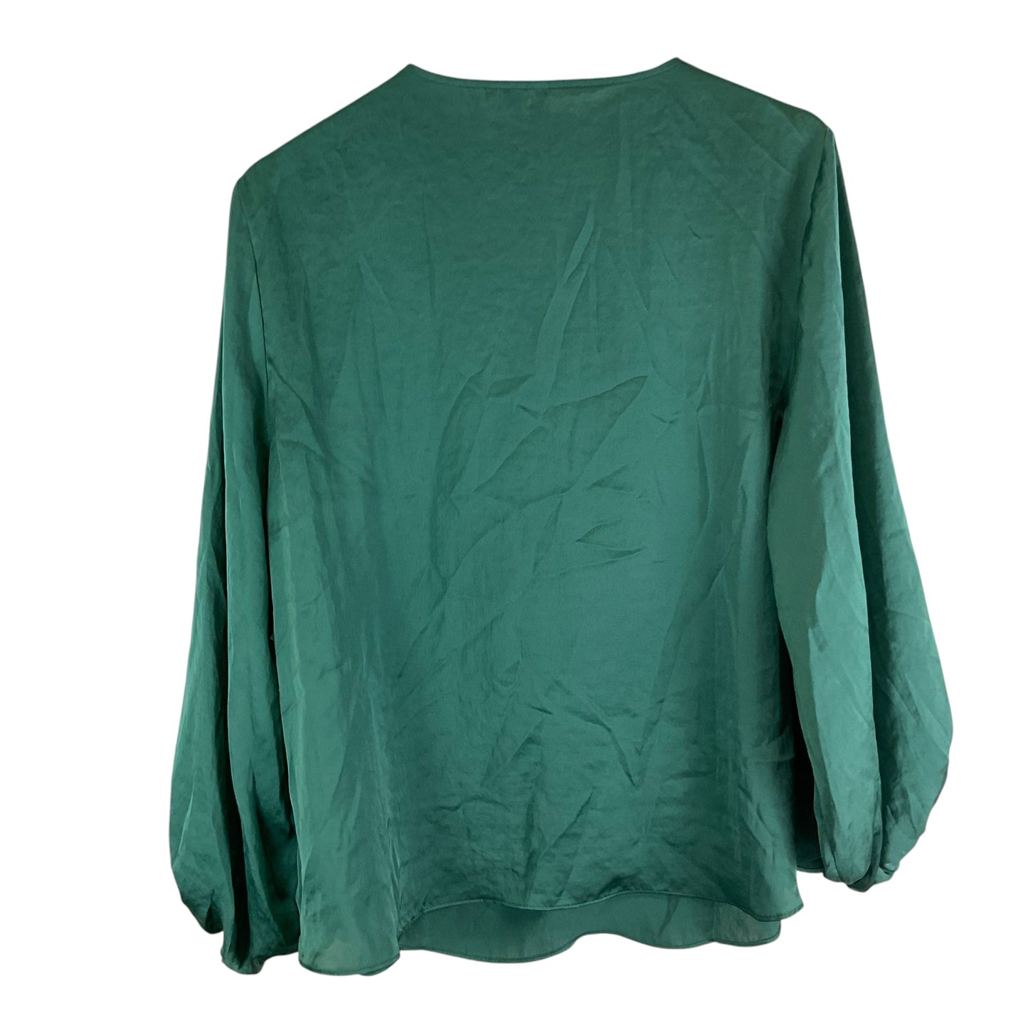 Top Long Sleeve By Cato In Green, Size: Xl