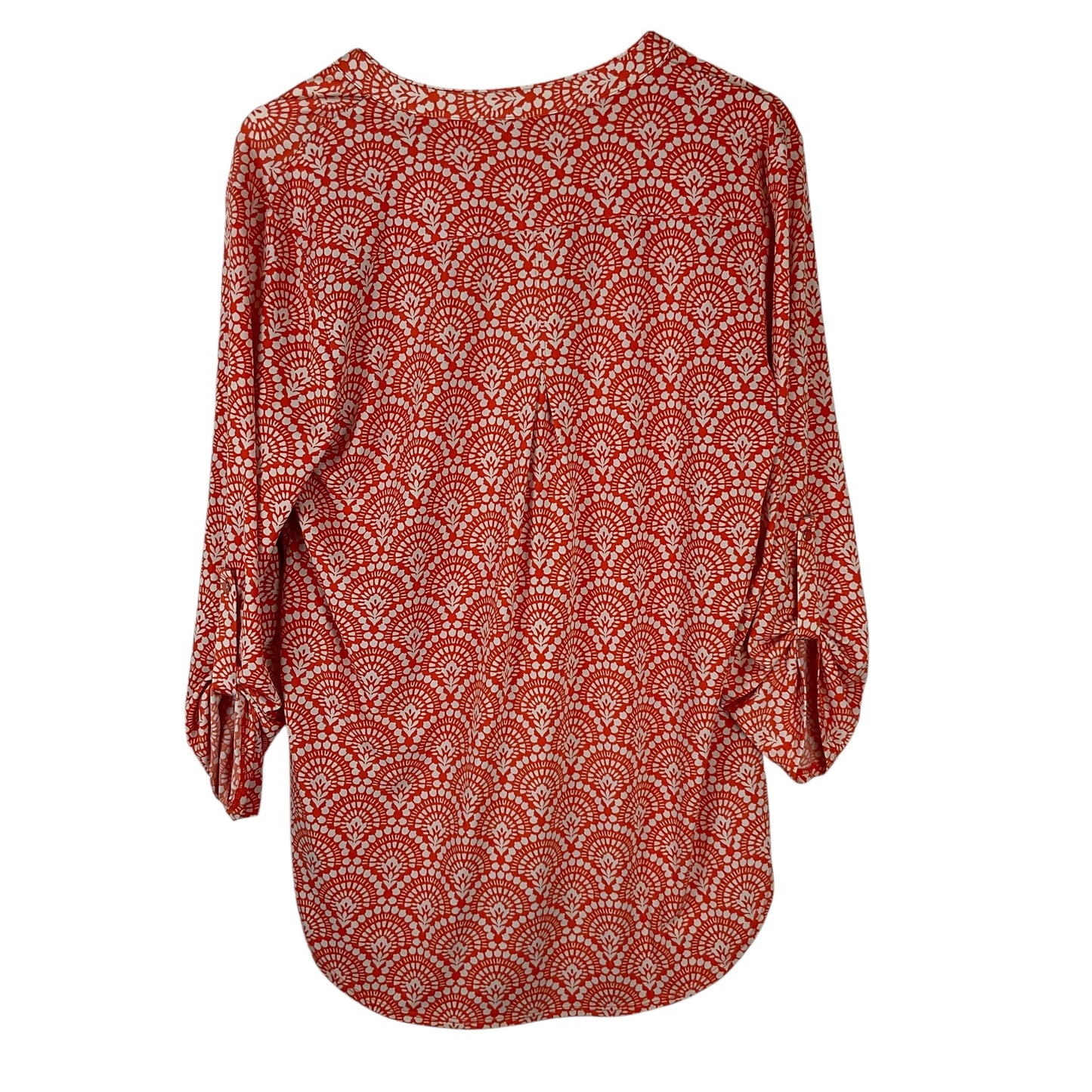 Top Long Sleeve By Cato In Orange, Size: L