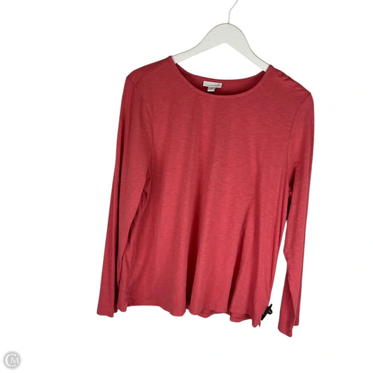 Top Long Sleeve By J. Jill In Pink, Size: L