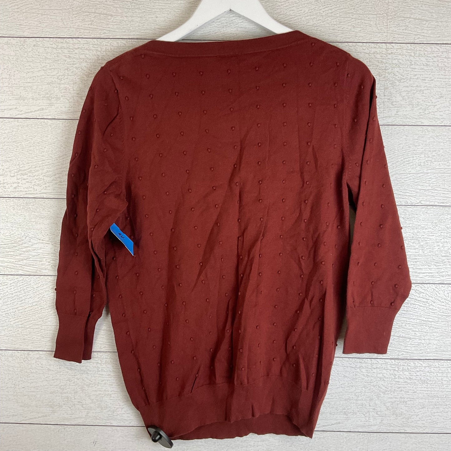 Top Long Sleeve By Ann Taylor In Orange, Size: L