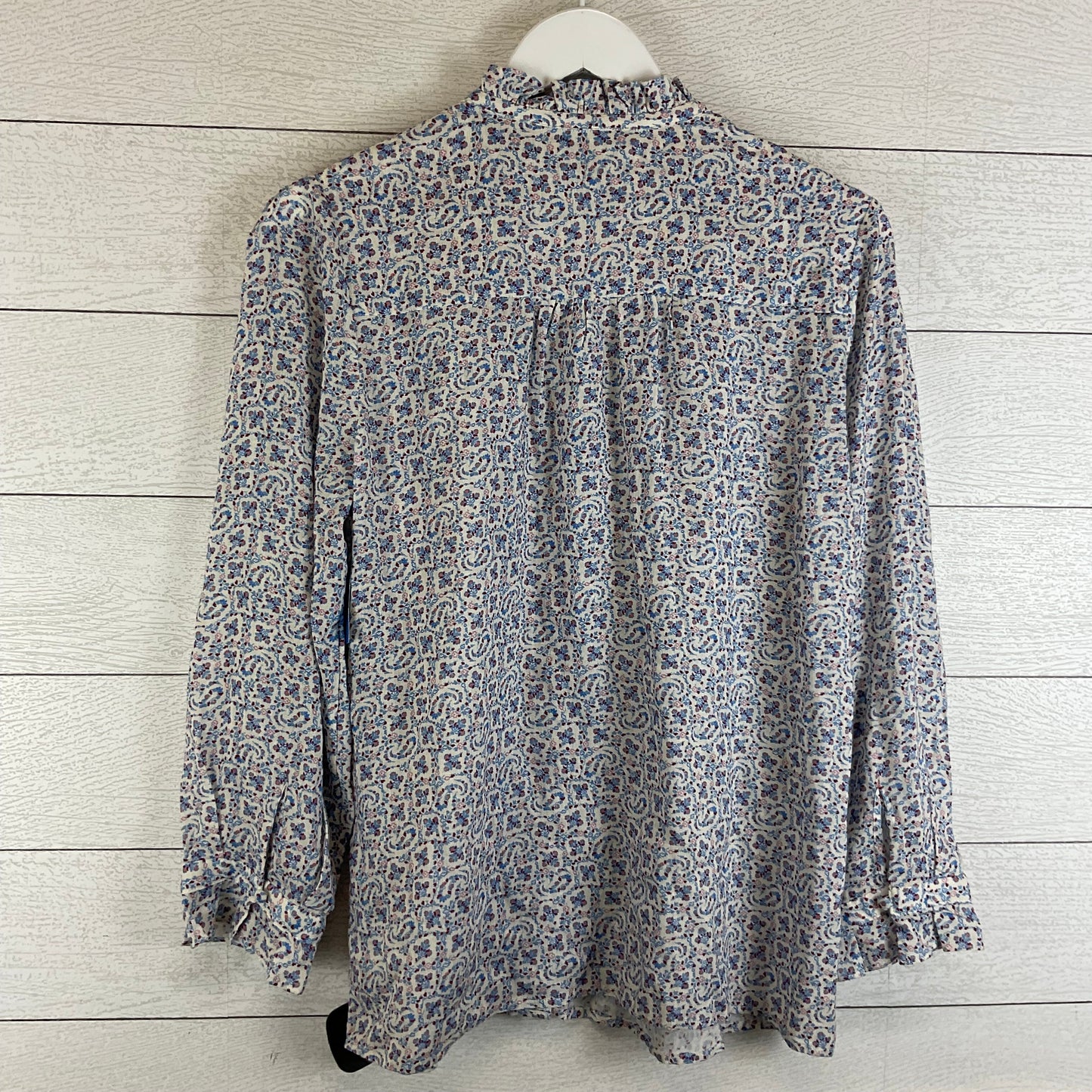 Top Long Sleeve By Paige In Blue, Size: M