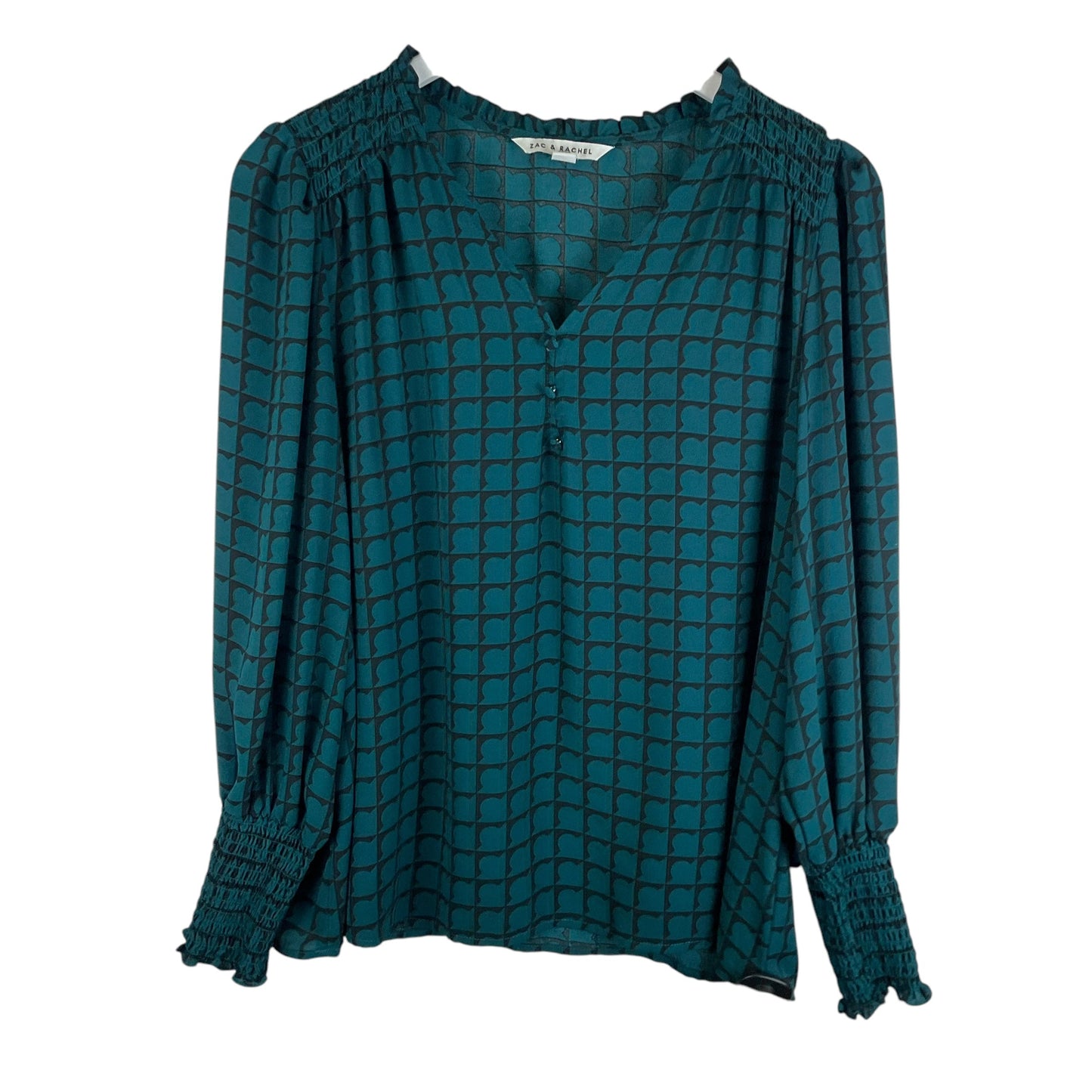 Top Long Sleeve By Zac And Rachel In Green, Size: L