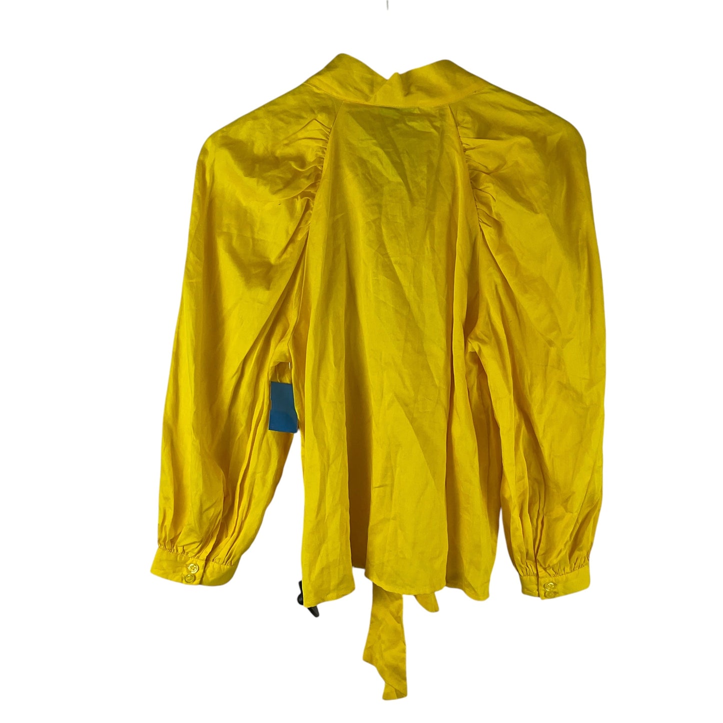 Top Long Sleeve By Who What Wear In Yellow, Size: M